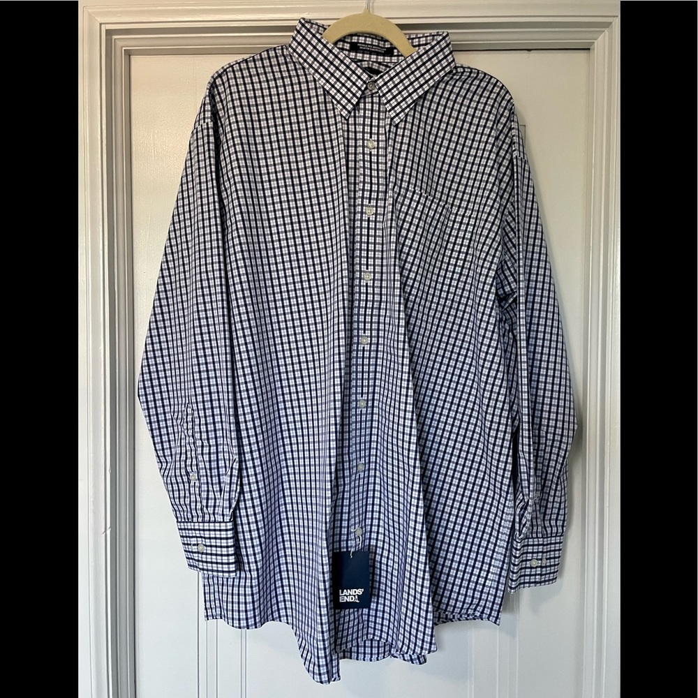 🎁 NWT Lands’ End Dress Shirt Sz 2XL